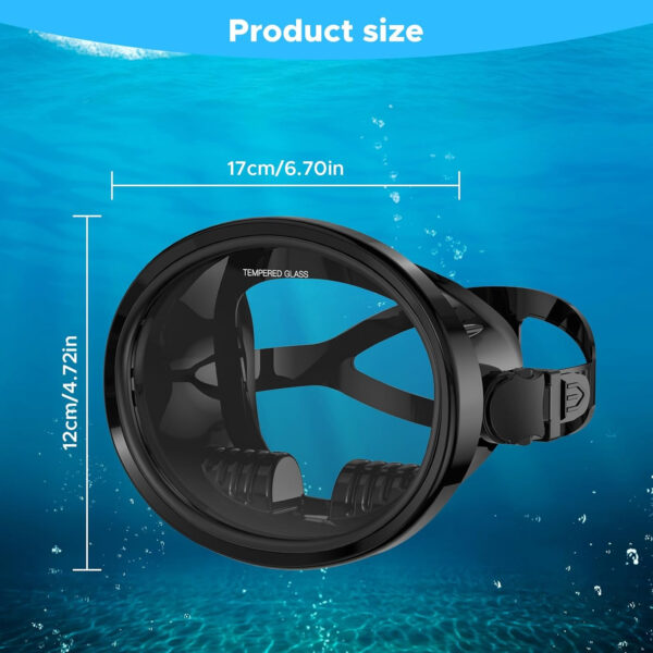 689c34045c15858762f84c53da03929b626d5471605e0b84fa674.jpg Scuba Mask, Oval Adults Diving Mask, Snorkeling Gear Freediving Mask, Goggles for Snorkel, Swimming Mask for Spearfishing, Tempered Glass HD Anti-Fog