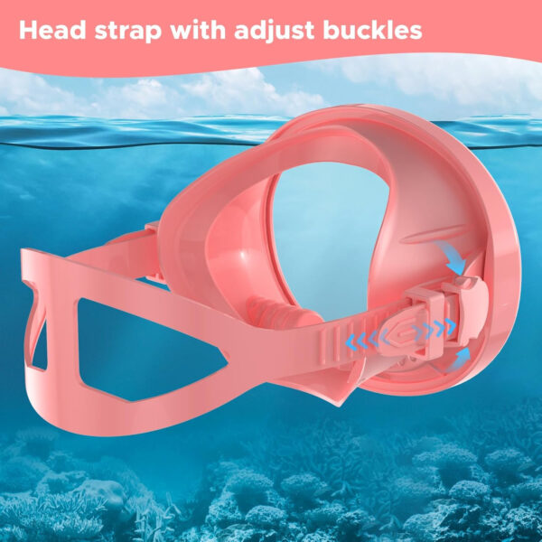 689c340d6d773252bc7de1f7ea4c942ef66f37c91b5d692385dac.jpg Scuba Mask, Oval Adults Diving Mask, Snorkeling Gear Freediving Mask, Goggles for Snorkel, Swimming Mask for Spearfishing, Tempered Glass HD Anti-Fog