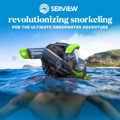 Seaview 180 V3 Full Face Snorkel Mask Adult- The V3 is The Perfect Snorkeling Gear for Adults- Snorkel Mask with 180 Panoramic Viewing and Up to 600% Easier Breathing- Patented Flowtech Air Intake