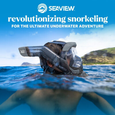 Seaview 180 V3 Full Face Snorkel Mask Adult- The V3 is The Perfect Snorkeling Gear for Adults- Snorkel Mask with 180 Panoramic Viewing and Up to 600% Easier Breathing- Patented Flowtech Air Intake