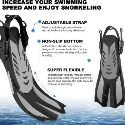 689c35701dac83b0a95d4de341ae31767b681c32d5cf7b1b0d997.jpg Odoland Snorkeling Packages for Adults & Youth, Full Face Snorkel Mask with Camera Mount, Adjustable Swim Fins, Mesh Bag, Anti-Fog Anti-Leak Scuba Diving Gear for Men & Women