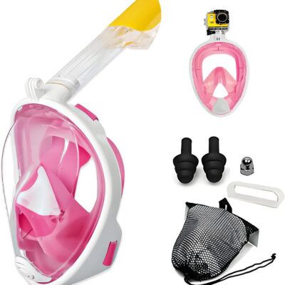 689c360505cf2f9cf4d097a704908acbef32d8302415d412f9e9e.jpg Full Face Dry Snorkeling Mask, Suitable for Beginners Snorkeling Equipment, Free Breathing, 180 Degree Panoramic View, Anti Fog and Leak Proof, It’s The Best Gift for Summer.