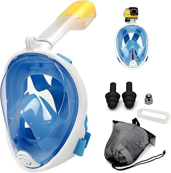 689c360e2724a4f57a9113f48b562af89e53babd454c7bc74d97d.jpg Full Face Dry Snorkeling Mask, Suitable for Beginners Snorkeling Equipment, Free Breathing, 180 Degree Panoramic View, Anti Fog and Leak Proof, It’s The Best Gift for Summer.