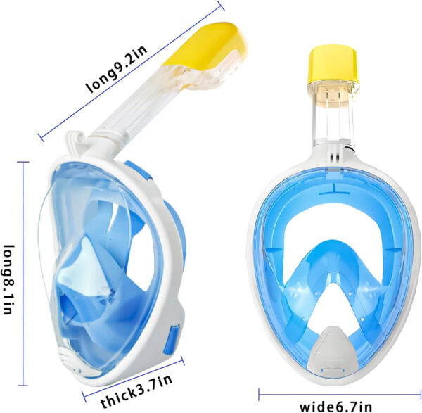 689c3610091801a7b35bc70c60b9fc26ed4fec556cc1f5b31a81f.jpg Full Face Dry Snorkeling Mask, Suitable for Beginners Snorkeling Equipment, Free Breathing, 180 Degree Panoramic View, Anti Fog and Leak Proof, It’s The Best Gift for Summer.