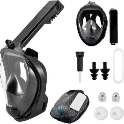 689c36b7d6cd1ccce9270c1fad0cf7d4b81d35bf85b261baf2d0d.jpg HD Full Face Snorkel Mask, Snorkeling Gear for Adults with 180° Anti-Fog HD View and Detachable Camera Mount, Anti-Leak Snorkel Mask Adult Youth