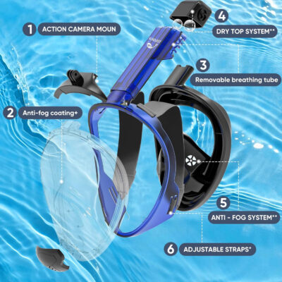 689c36beefd441f511504b162c47d9cd6767ab4b8b539aa28e723.jpg HD Full Face Snorkel Mask, Snorkeling Gear for Adults with 180° Anti-Fog HD View and Detachable Camera Mount, Anti-Leak Snorkel Mask Adult Youth