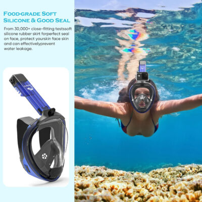 689c36c4543e2736f49cd2368dd5267da2ae4239a0be3dfef7503.jpg HD Full Face Snorkel Mask, Snorkeling Gear for Adults with 180° Anti-Fog HD View and Detachable Camera Mount, Anti-Leak Snorkel Mask Adult Youth