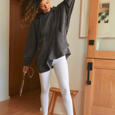 NexiEpoch 4 Pack Leggings for Women - High Waisted Tummy Control Soft Black Capri Yoga Pants with Pockets for Workout