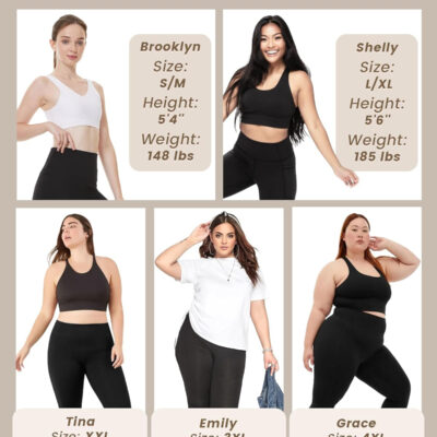 NexiEpoch 4 Pack Leggings for Women - High Waisted Tummy Control Soft Black Capri Yoga Pants with Pockets for Workout