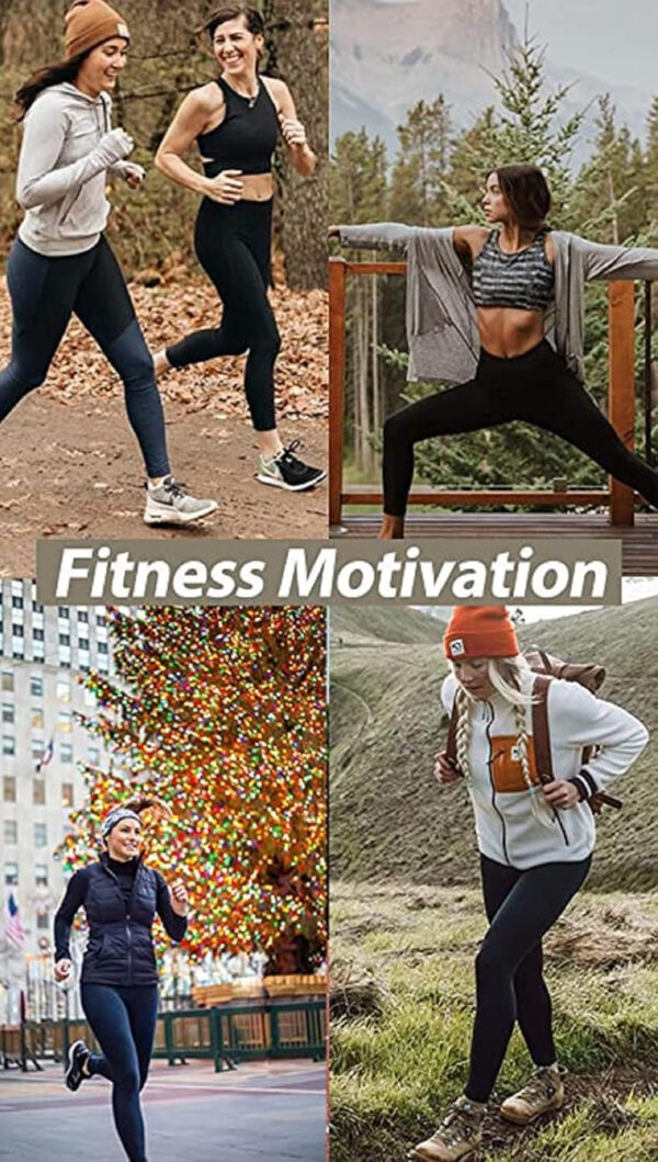 NexiEpoch 4 Pack Leggings for Women - High Waisted Tummy Control Soft Black Capri Yoga Pants with Pockets for Workout