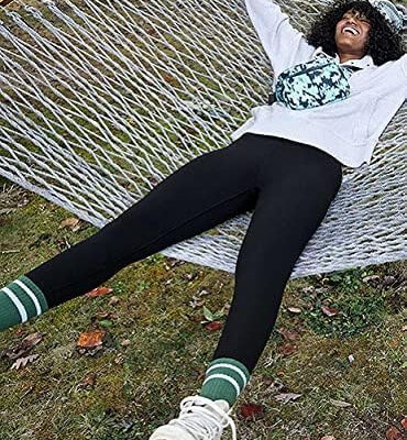 NexiEpoch 4 Pack Leggings for Women - High Waisted Tummy Control Soft Black Capri Yoga Pants with Pockets for Workout