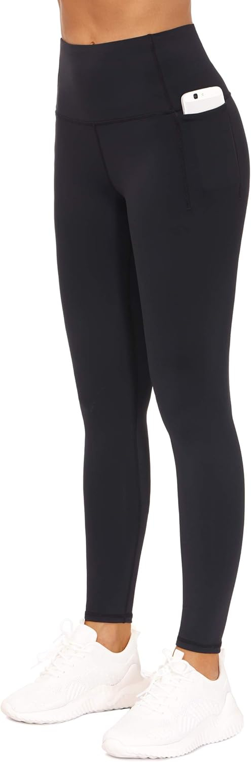 THE GYM PEOPLE Tummy Control Workout Leggings with Pockets High Waist Athletic Yoga Pants for Women Running, Fitness