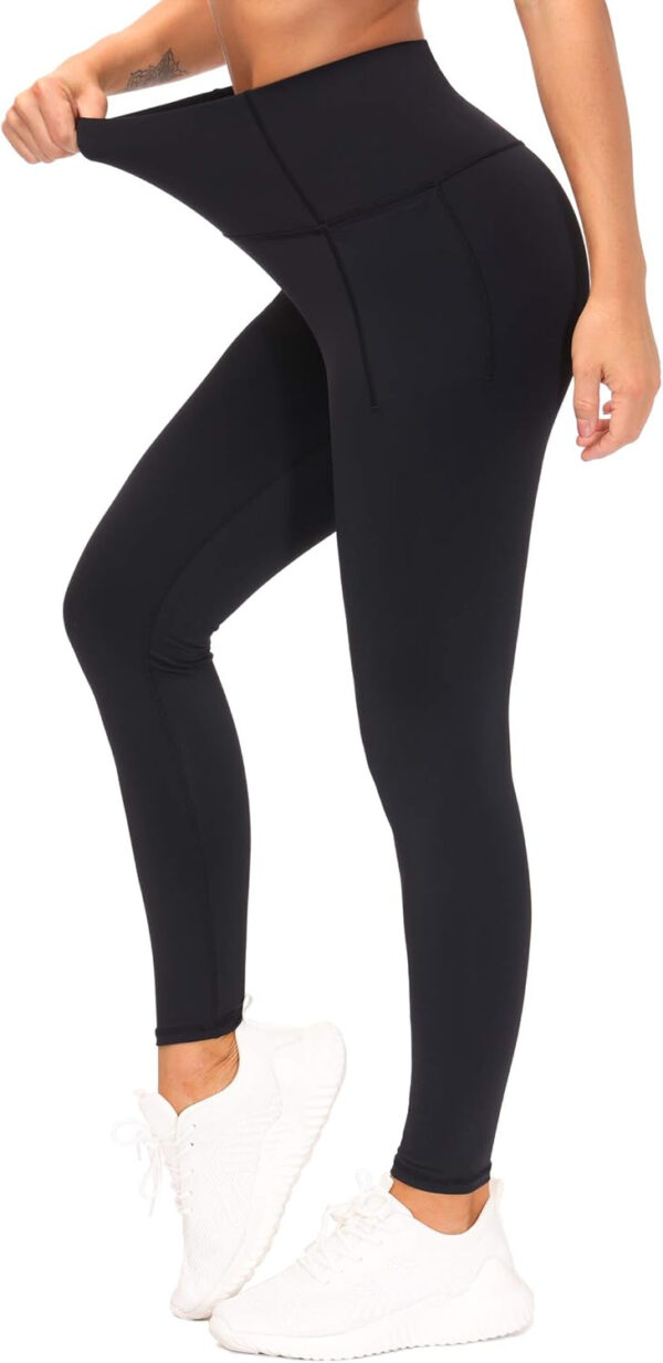 THE GYM PEOPLE Tummy Control Workout Leggings with Pockets High Waist Athletic Yoga Pants for Women Running, Fitness