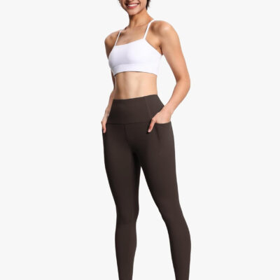 THE GYM PEOPLE Tummy Control Workout Leggings with Pockets High Waist Athletic Yoga Pants for Women Running, Fitness