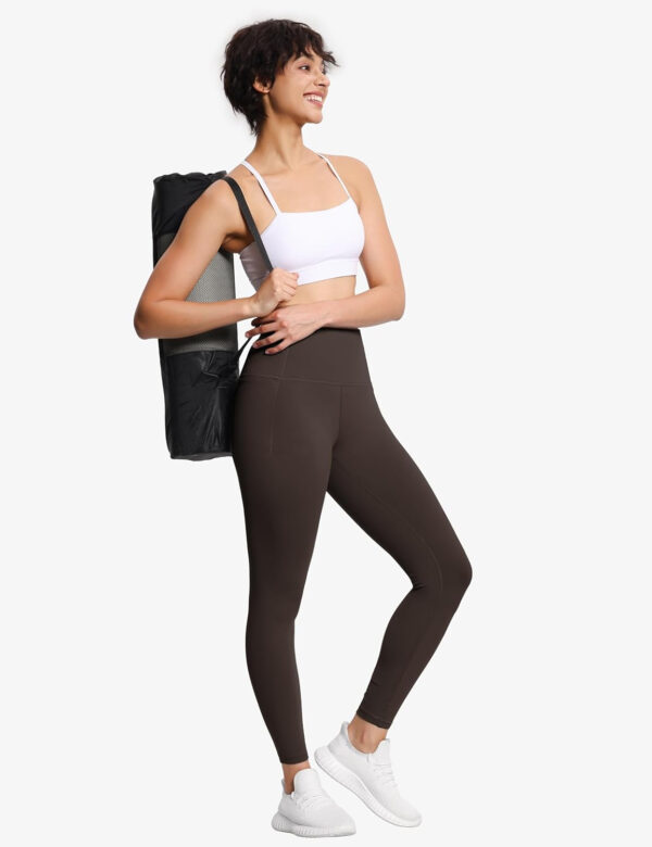 THE GYM PEOPLE Tummy Control Workout Leggings with Pockets High Waist Athletic Yoga Pants for Women Running, Fitness