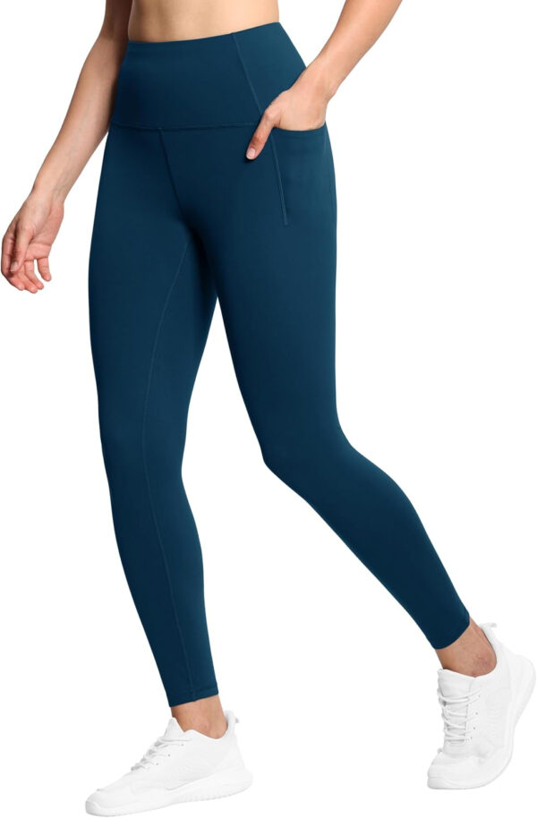 THE GYM PEOPLE Tummy Control Workout Leggings with Pockets High Waist Athletic Yoga Pants for Women Running, Fitness