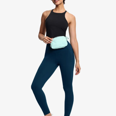 THE GYM PEOPLE Tummy Control Workout Leggings with Pockets High Waist Athletic Yoga Pants for Women Running, Fitness