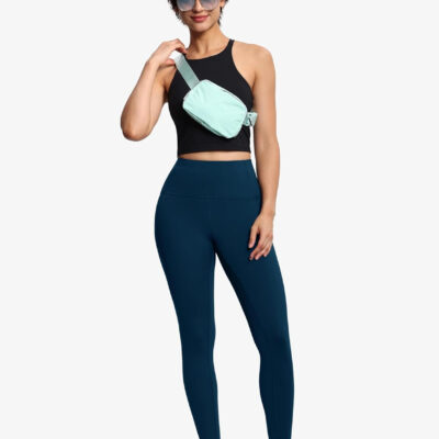 THE GYM PEOPLE Tummy Control Workout Leggings with Pockets High Waist Athletic Yoga Pants for Women Running, Fitness