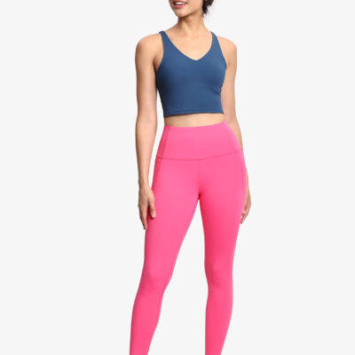 THE GYM PEOPLE Tummy Control Workout Leggings with Pockets High Waist Athletic Yoga Pants for Women Running, Fitness