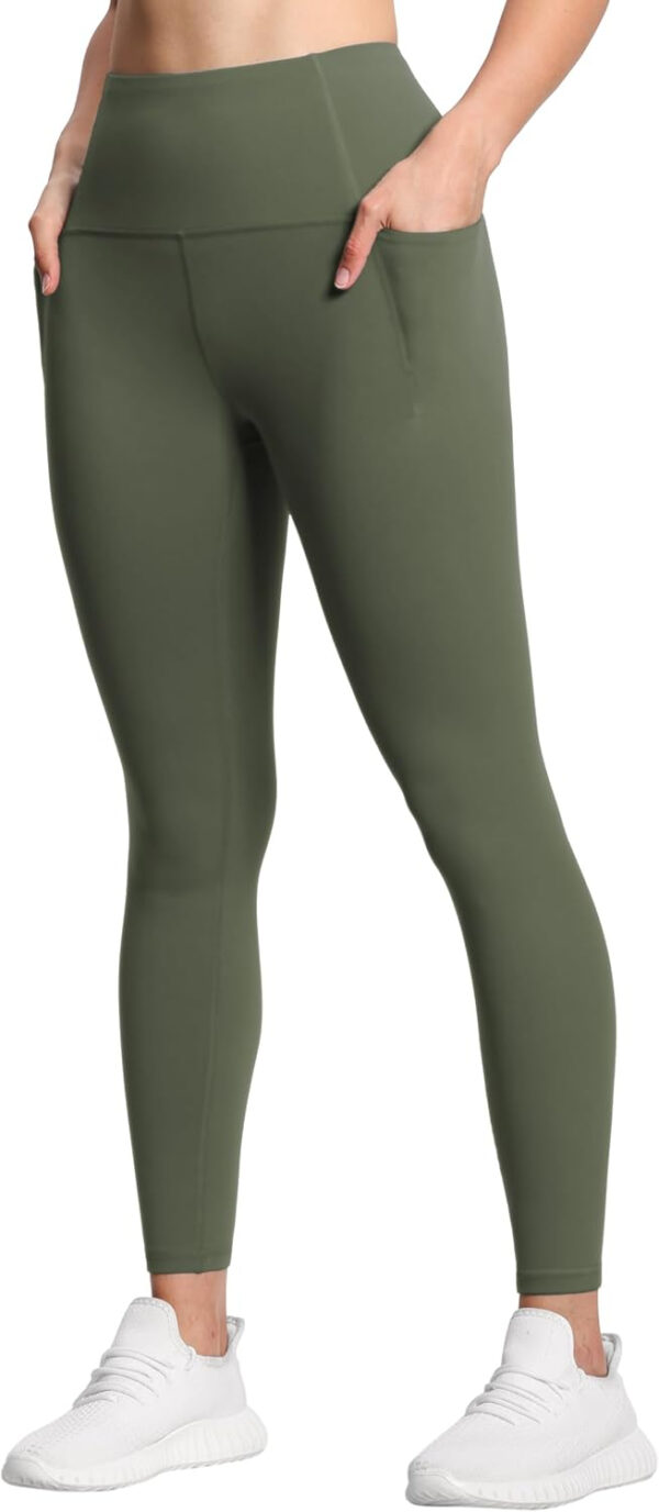 THE GYM PEOPLE Tummy Control Workout Leggings with Pockets High Waist Athletic Yoga Pants for Women Running, Fitness