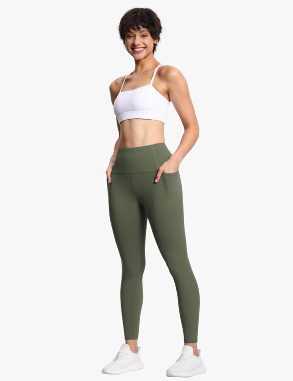 THE GYM PEOPLE Tummy Control Workout Leggings with Pockets High Waist Athletic Yoga Pants for Women Running, Fitness