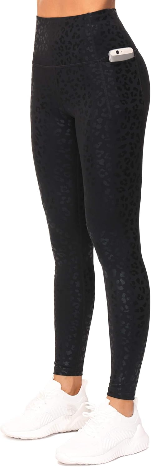 THE GYM PEOPLE Tummy Control Workout Leggings with Pockets High Waist Athletic Yoga Pants for Women Running, Fitness