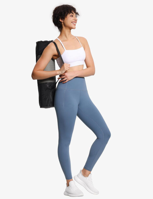 THE GYM PEOPLE Tummy Control Workout Leggings with Pockets High Waist Athletic Yoga Pants for Women Running, Fitness