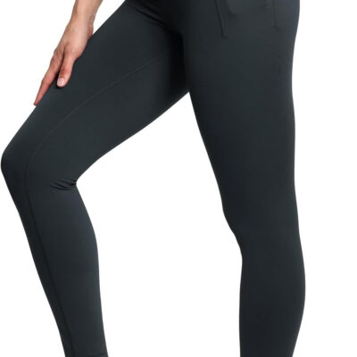 THE GYM PEOPLE Tummy Control Workout Leggings with Pockets High Waist Athletic Yoga Pants for Women Running, Fitness