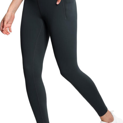 THE GYM PEOPLE Tummy Control Workout Leggings with Pockets High Waist Athletic Yoga Pants for Women Running, Fitness