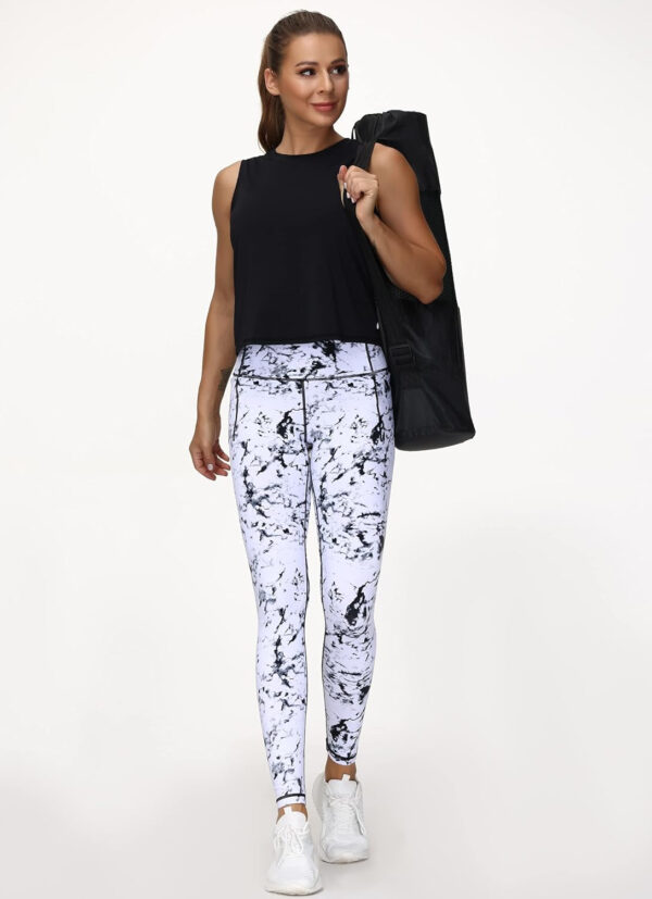 THE GYM PEOPLE Tummy Control Workout Leggings with Pockets High Waist Athletic Yoga Pants for Women Running, Fitness