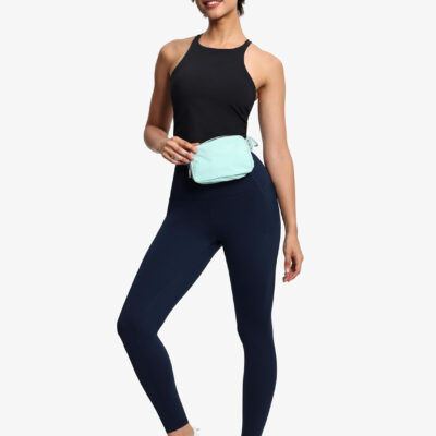 THE GYM PEOPLE Tummy Control Workout Leggings with Pockets High Waist Athletic Yoga Pants for Women Running, Fitness