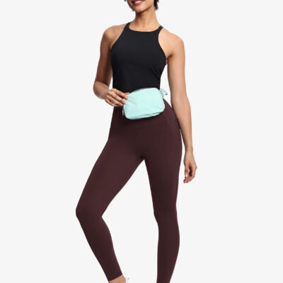 THE GYM PEOPLE Tummy Control Workout Leggings with Pockets High Waist Athletic Yoga Pants for Women Running, Fitness