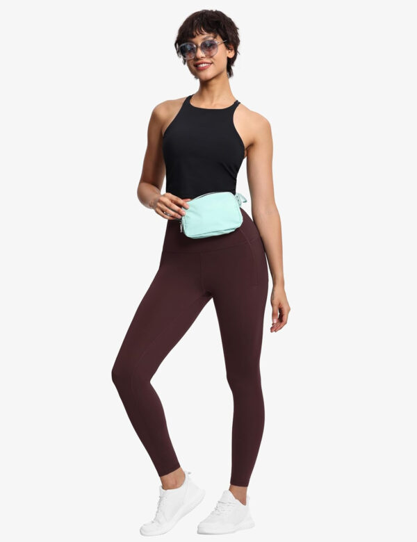 THE GYM PEOPLE Tummy Control Workout Leggings with Pockets High Waist Athletic Yoga Pants for Women Running, Fitness