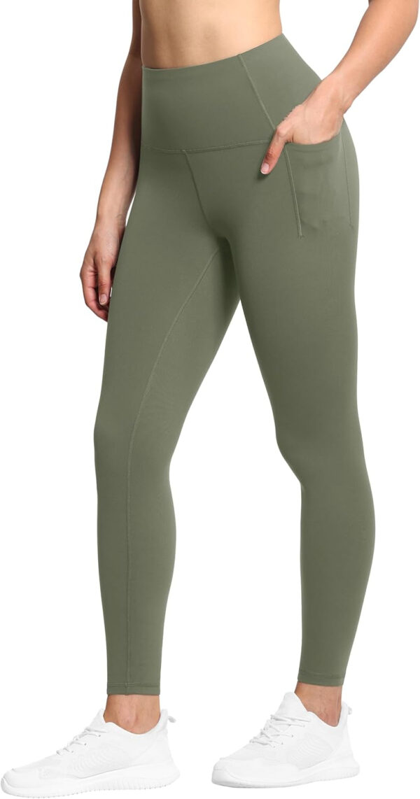 THE GYM PEOPLE Tummy Control Workout Leggings with Pockets High Waist Athletic Yoga Pants for Women Running, Fitness