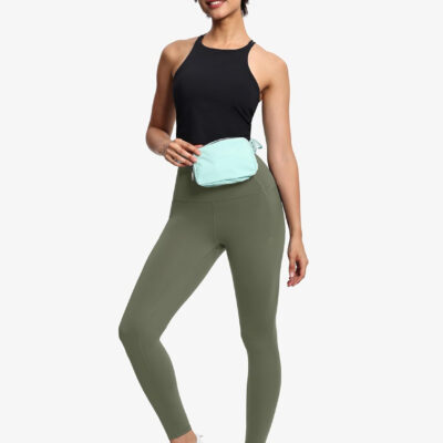 THE GYM PEOPLE Tummy Control Workout Leggings with Pockets High Waist Athletic Yoga Pants for Women Running, Fitness