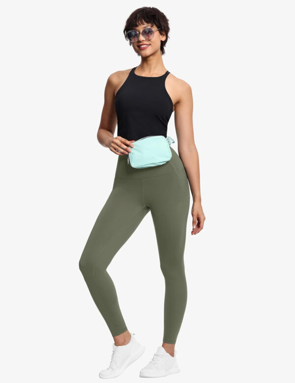 THE GYM PEOPLE Tummy Control Workout Leggings with Pockets High Waist Athletic Yoga Pants for Women Running, Fitness