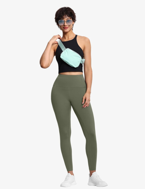 THE GYM PEOPLE Tummy Control Workout Leggings with Pockets High Waist Athletic Yoga Pants for Women Running, Fitness