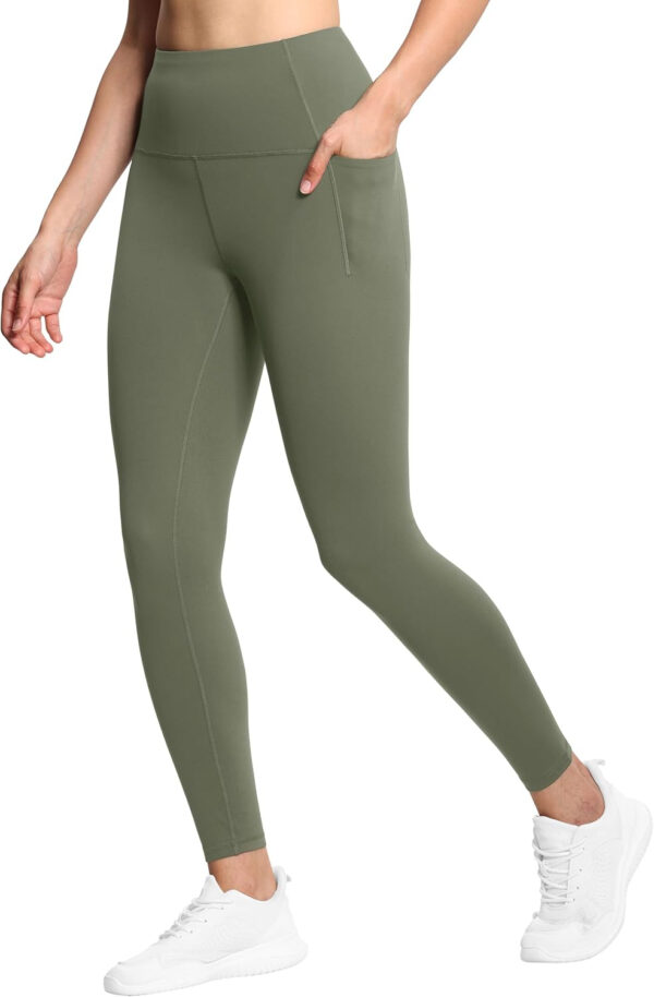 THE GYM PEOPLE Tummy Control Workout Leggings with Pockets High Waist Athletic Yoga Pants for Women Running, Fitness