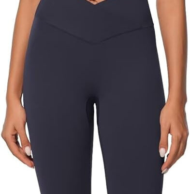 Sunzel Sunlissia Hidden Butt Lifting Scrunch Workout Leggings for Women, Crossover High Waist Yoga Pants with Tummy Control