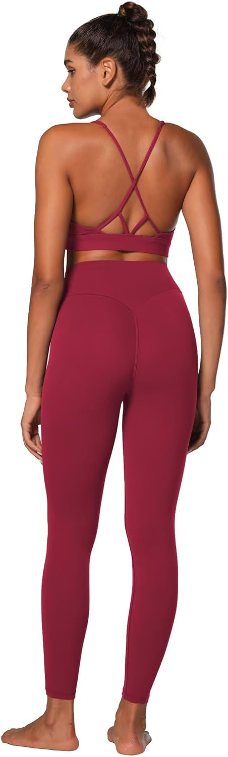 Sunzel Sunlissia Hidden Butt Lifting Scrunch Workout Leggings for Women, Crossover High Waist Yoga Pants with Tummy Control