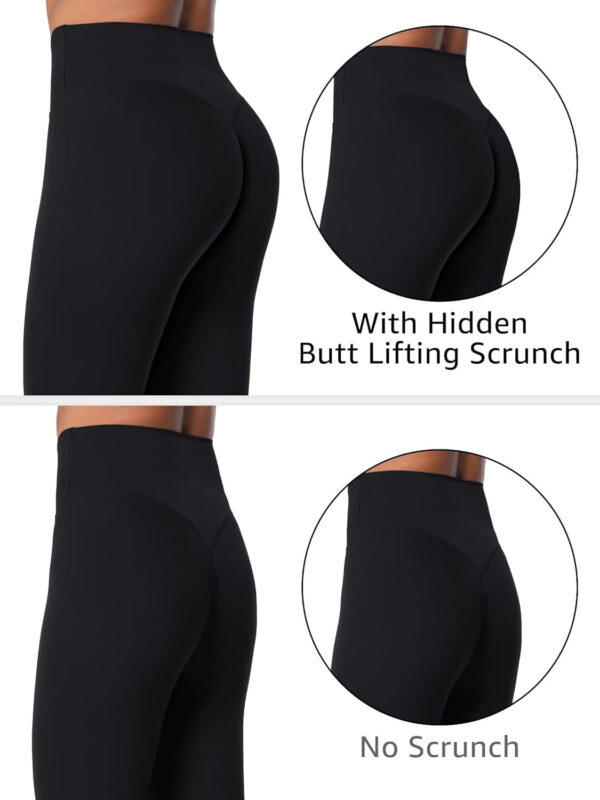 Sunzel Sunlissia Hidden Butt Lifting Scrunch Workout Leggings for Women, Crossover High Waist Yoga Pants with Tummy Control