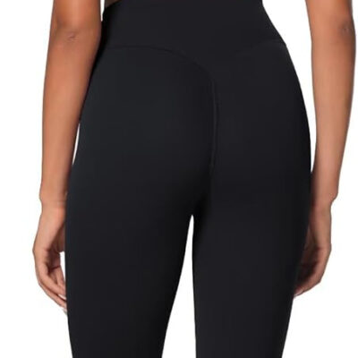 Sunzel Sunlissia Hidden Butt Lifting Scrunch Workout Leggings for Women, Crossover High Waist Yoga Pants with Tummy Control