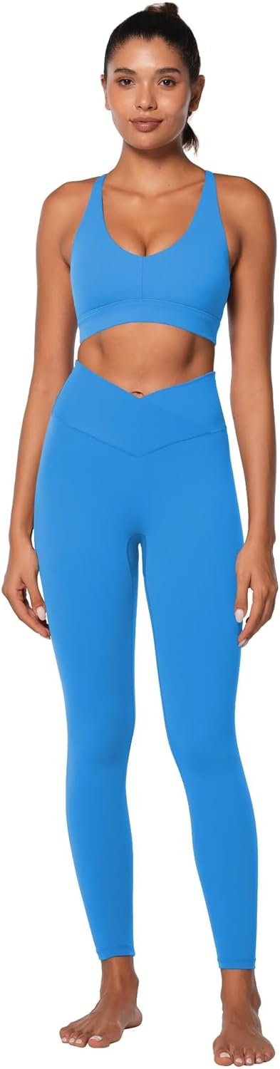 Sunzel Sunlissia Hidden Butt Lifting Scrunch Workout Leggings for Women, Crossover High Waist Yoga Pants with Tummy Control