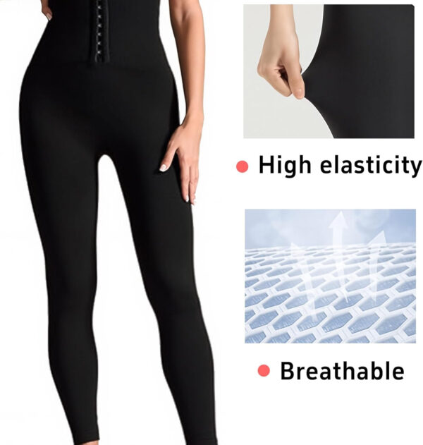 689c3d658e6b7f5841a4f210ab84e00eb8f09a6c9a5ae5bebd656.jpg High Waist Tummy Control Yoga Pants Compression Leggings for Women Black Workout Butt Lifting Gym Scrunch