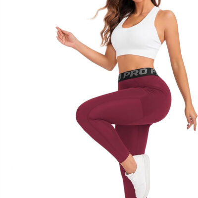 High Waisted Leggings for Women,Gym Sport Fitness Joggers Pants Tummy Control for Workout, Yoga, Running