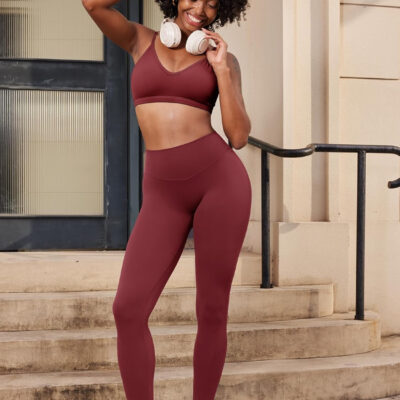 YEOREO Yoga Pants Workout Leggings for Women Hidden Scrunch Butt Lifting Leilanie High Waisted Tummy Control Gym Leggings