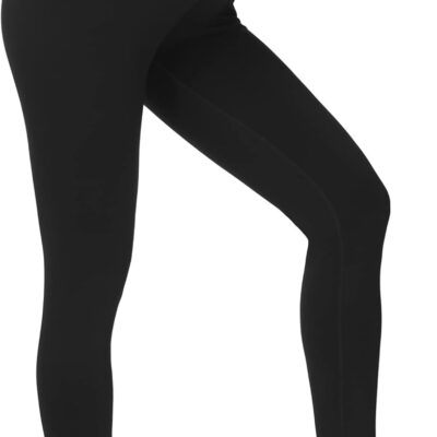 THE GYM PEOPLE Womens' V Cross Waist Yoga Leggings with High Waisted Tummy Control