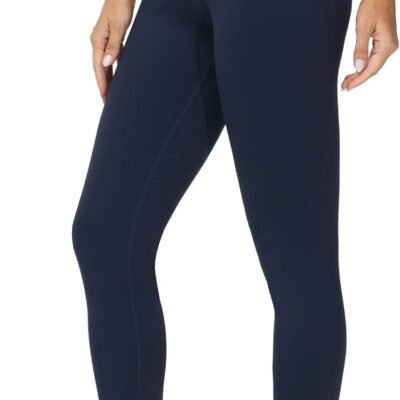 THE GYM PEOPLE Womens' V Cross Waist Yoga Leggings with High Waisted Tummy Control