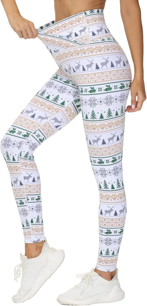 THE GYM PEOPLE Womens' V Cross Waist Yoga Leggings with High Waisted Tummy Control