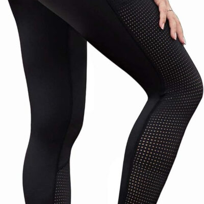 689c44432ac594e14c28f9955827a96513e7e9748f3a36c5c02c5.jpg RAYPOSE Womens Workout Leggings for Women with Pockets Plus Size Gym High Waist Capri Yoga Pants Women with Mesh Cut Out